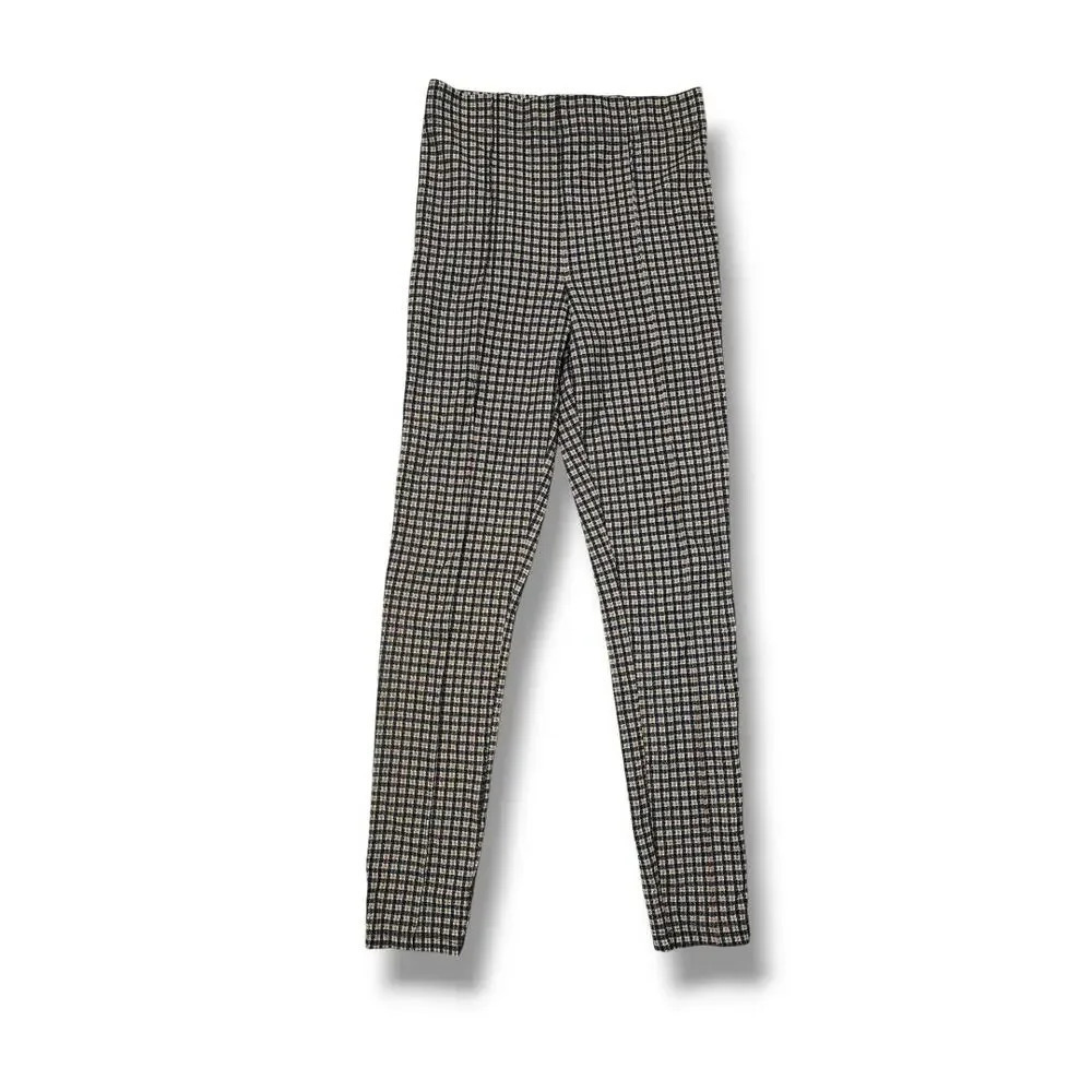 Forever 21 women's plaid multicolor skinny fit leggings pants - small